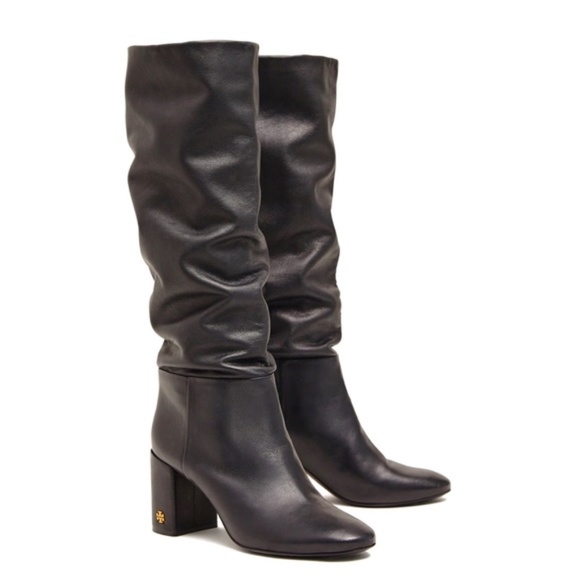 Tory Burch Shoes - Tory Burch Black Slouchy Knee High Boots Size 10M